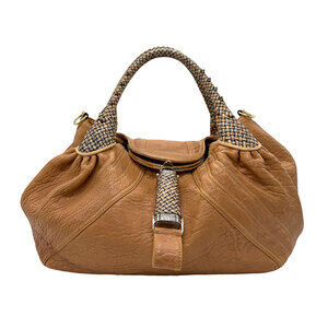 Fendi Spy Bag Brown Leather